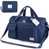 Flintronic Borsone da Viaggio Pieghevole, Borsone Palestra Sportiva con Etichetta Bagaglio, Borsa Sportiva con Scomparto Scarpe, Grande Capacità Borsa da Viaggio Duffel per Sport/Viaggi (35L)