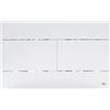 OLI Placca di Comando Slim Dual Bianca per Cassette WC ad Incasso OLI - OL0659041 Bianco