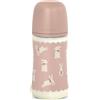 Suavinex Wonderland biberon poliammide silicone 270ml rosa - suavinex