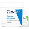 cm_main_brand_741 CeraVe Crema Idratante Per Pelli Da Secche a Molto il Corpo e Viso 454g + Schiuma Detergente Seboregolatrice 20ml in Omaggio 1 pz Set