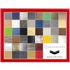RahmenMax Cornice portafoto in MDF, 33 x 43 cm, colore rosso, con vetro acrilico antiriflesso da 1 mm, cornice per poster in diverse dimensioni e colori.