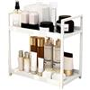 Generic Organizzatore da appoggio per il bagno - Scaffali da scrivania Organizzatore a 2 livelli, Organizzatori per scaffale | Piccola libreria indipendente, espositore da bancone della
