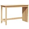 vidaXL Scrivania Marrone 112 x 50 x 75 cm Legno di Pino Massello, Scrivania Studio, Design Minimal, Tavolo Compatto, Superficie Resistente, Legno Beige, Spazio Ergonomico