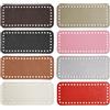 Kellegour 8 pz Fondo Borsa Uncinetto,Fondi Borsa Fondi per Borse Uncinetto 8 Colore,Borse all'Uncinetto con Fori 18x8cm,Fondo Tascabile per Uncinetto,Borsa a Tracolla Fai Da Te,Accessori All'uncinetto