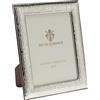 SEC OF FLORENCE 7214/13x18IT Cornice Portafoto in Argento Massiccio 925 con Retro in Legno Mogano