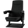 Stagecaptain CS-600BK Movieking Poltrona Cinema (Poltrona Relax, seduta ribaltabile, 2 x braccioli con portabicchieri, base) nero