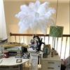 shekyeon Piume di Struzzo per Decorazione della tavola, 35-40 cm, Confezione da 10 (Bianco)