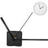 YARNOW Meccanismo Movimento Orologio Silenzioso da Muro Lancette Nero in Plastica e Alluminio, Facile da Installare e Affidabile per Sostituzione Orologio