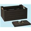 Dea Home Florida Box Cassetta Pieghevole, Marrone, 59x39x28 cm