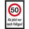 DankeDir! 50 anni a gas pieno - cartello regalo 50° compleanno idea regalo regalo regalo compleanno cinquantesimo compleanno decorazione per feste accessori biglietto di compleanno