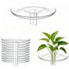 jushion Supporto per fiori galleggianti, 10 pezzi, supporto per composizioni floreali galleggianti, supporto per fiori per vasi, supporto in plastica per laghetto da giardino, piscina, decorazione