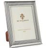 SEC OF FLORENCE 7226/13x18 Cornice Portafoto in Argento Massiccio 925 con Retro in Legno Mogano