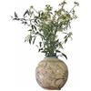 Loberon Oviren Vaso - Grès - Effetto craquelé, Bianco/Blu