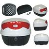 A-Pro Bauletto Baule Moto Scooter 29 Litri Valigia Piastra Universale Bianco