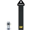 AS ADESIVI SICUREZZA StickersLab - Cinghia in tessuto Ganci Traino Paraurti Anteriore e Posteriore Racing (Nero)