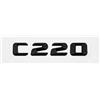 Generico 3D Auto Coda Lettera Adesivi Distintivo Compatibile Con Classe C C32 C36 C43 C55 C63 C180 C200 C220 C230 Auto Tronco Posteriore emblema(C220-Black)