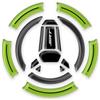 AZgraphishop PROTEZIONE TAPPO BENZINA RESINA 3D COMPATIBILE CON QJ MOTOR SRT 700 / X 2024 On GP-1036 (Verde Lime)