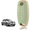 TOOMUME Cover Chiave TPU, Custodia Chiave Adatto per Nissan Qashqai J12 Juke F16 Xtrail T33 Airya B6 B8 B9 Micra Altima Teana Murano Kicks, Copri Chiavi Guscio Chiave Auto Telecomando - Bagagliaio