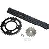 Greensen Catena 420 155mm 37T Anteriore 420 17T Posteriore Universale, Adatta per Moto Cross a Minimoto, ATV e Go Kart a 4 Ruote, con Trattamento Termico