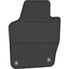 Wielganizator Tappetini in gomma su misura, compatibili con Volkswagen Polo V hatchback (2009-2017) tappetino per piedi anteriore sinistro auto in gomma nero con elementi di fissaggio 1