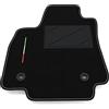 Somer Car Tappetino Auto SOLO LATO GUIDA 1pz compatibile con MG ZS Hybrid+ 2024-2026 | 1 tappeto su misura in moquette, bandiera Italia