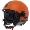 MOMO DESIGN CASCO JET FGTR CLASSIC 018 MONO MATT ORANGE/BLACK S