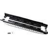 J&J AUTOMOTIVE Pedane Laterali per Mercedes M-Class W166 2011-2015 / GLE 2012-2019, Sottoporta Minigonne in Alluminio e Plastica ABS, Set Completo con Materiale di Montaggio