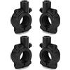 QWORK 4 Pezzi attacco di specchietto da 22 mm / 7/8, motociclo retrovisore adattatore, staffa specchietto moto da 10 mm, per moto da bicicletta dirt bike ATV