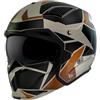 MT HELMETS Casco Trial MT Streetfighter SV P1R Nero-Sabbia Opaco L Semplice Schermo Trasparente Trasformatore con MENTONNERA Rimovibile (Libro con Schermo Extra Dark) (ECE 22.06)