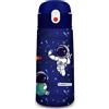 SEVEN Cartomania Borraccia Kid CHILL & REFILL, Blu, 460 ml, Acciaio Inox