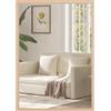 HOMCOM Specchio da parete rettangolare 50 x 70 cm, cornice in legno, ideale per bagno, soggiorno o camera da letto, naturale