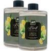 FEI FAN Ricarica Per Diffusore a Bastoncini Refill, Disponibile In Diverse Fragranze Corpose Ed Avvolgenti, Capaci Di Creare Sensazioni Olfattive Uniche 500ml (2 Unità, GREEN FUSION)