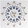 PLATINUM CONCEPT Luminaria Pugliese da Parete - Rosone Luminoso LED Artigianale Made in Italy - Applique Decorativa Forex Bianco Luce Calda - Lampada Salentina Tradizionale Puglia