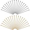 TOAOB THE ONE AND ONLY BABY TOAOB 200 Pezzi Chiodini Testa con Palla Perline Acciaio Inossidabile 25 mm Spilli Dritti Pin per Creazione di Gioielli Fai da Te Collane Orecchini Bracciali Oro e Argento Tone