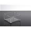 Slato Contenitori salvaspazio divisori e separatori per cassetti vaschette porta posate e utensili da cucina in plexiglass trasparente Lirio (10 x 10 x h 5 cm)