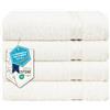 Hammetex Asciugamani 50x100 cm Set da 4 - 100% Cotone Spugna - Certificati OEKO-TEX - Morbidi, Assorbenti - con Asola per Appendere