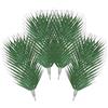 QIZHIQIAMY Foglie Finte Palma, 16 Pezzi Foglie di Palma Artificiali, Foglies di Palmas Tropicali Artificiali, Foglies Decorative Tropicali, per Giungla, Feste, Spiaggia, Compleanno, Hawaiano (A)