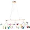 SHENGXUAN tavolo da pranzo Lampada a sospensione LED Lampada da soffitto moderna per ristorante Creatività color agata regolabile lucciola Lampadario Camera da letto Caffè Soggiorno ufficio Plafoniere