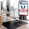 KARAT Neo - Tappetino Protettivo per Pavimenti duri, per Sedia da Ufficio, parquet, Laminato, Sedia da Ufficio, Spessore: 1,5 mm (Nero, 114 x 300 cm)
