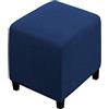 ELYSYSRL Copri Pouf Quadrato/Rettangolare Elasticizzato, Spandex Copertura Dell'Ottomano 50x50/80x80/40 x 40/90x90 Cover Moderna Copri Poggiapiedi Poltrona per Soggiorno, Morbido Lavabile Fodere per Sgabello (