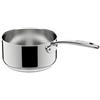 Lagostina Accademia Lagofusion Casseruola Fonda Manico Lungo in Acciaio Inox 18/10 Ø 16 cm, Pentola Induzione, Gas e Forno, Finitura Lucida Esterna e Satinata Interna, Manici Rivettati, Fondo 5 Strati