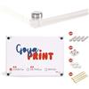GOYAPRINT | Targa in Plexiglass Trasparente A4 5+5 mm - Doppia Lastra Acrilica con Distanziatori, Fissaggio a Parete per Documenti, Foto e Segnaletica (A4-21X29,7 CM, 5+5 MM)