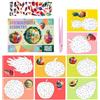Generico Puzzle Adesivi - Kit per la Creazione di Collage - Libri Di Attività Con Adesivi Numerati Per Bambini - Per Natale, Compleanno, Viaggio, Casa, Scuola, Educativo, Ragazzi Ragazze, Aereo, Auto