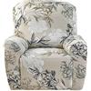 JORTUIO Copridivano Relax reclinabile 1 2 3 Posti, Fodere Copripoltrona 1 Posto Relax Universale con Tasche, 4/6/8-Pezzi Copridivano Fantasia Lavabile, Coperture per Divano da Massaggio ( Color : #2 , Size :