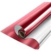 ZESLIV Pellicola a specchio per finestra, termica, autoadesiva, protezione solare, controllo interno ed esterno, anti-UV, per la privacy, per finestre, 90 cm x 200 cm, colore rosso