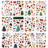 DPKOW 300pcs Adesivi Natale per Bambini, Mestieri Fai da Te, Carte Scrapbooking, Stickers Decalcomanie per Album Foto e Artigianato Natalizio
