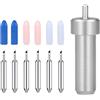 CDDCWZ Lame di Ricambio per Cricut Joy Xtra/Extra, 1 Supporto e 6 Lame da Taglio, Lama per Taglio fine, per coltelli Cricut con Lame a Punta fine da 30°/45°/60°