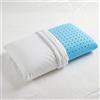 cuscini fiber - 1 Cuscini Memory Foam Forato Traspirante e Fresco Alto 13cm, Cuscini Letto Matrimoniale Ortopedici con Fodera Misto Cotone, Guanciale Letto Antiacaro Anallergico Made in Italy