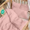Dreamzie - Set biancheria da letto per neonati 80x80 cm + 1 federa 35x40 cm | 100% Cotone · Copripiumino in garza di cotone · Certificato Oeko-TEX - Colore Rosa