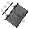 MUSISALY Tende Parasole Con Ventosa Per Porte e Finestre, Nero 40x125 Cm, Pieghevoli e Avvolgibili, Senza Fori Né Colla, Per Balconi e Vetri Scorrevoli, Facili Da Pulire e Riutilizzabili